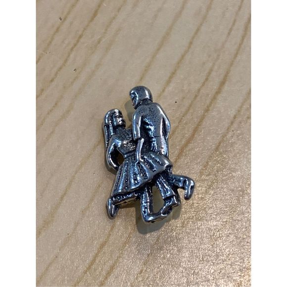 Square Dancing Couple Sterling Silver Jewelry Charm #western #dance - Picture 1 of 5